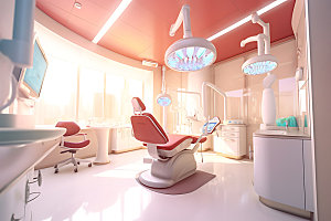 牙科医院现代高清效果图