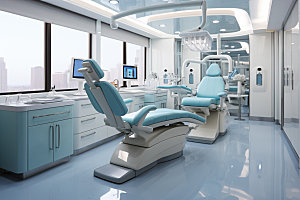 牙科诊所器械设备摄影图