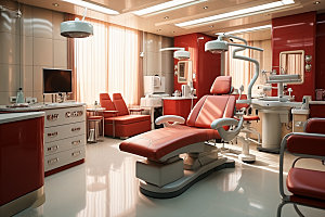 牙科诊所医疗器械摄影图