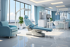 牙科诊所器械治疗摄影图