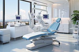 牙科诊所诊室科技摄影图