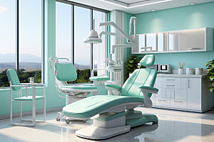 牙科诊所治疗设备摄影图