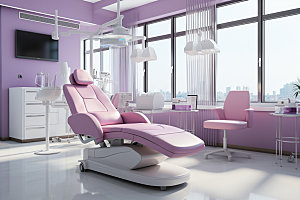 牙科诊所诊室器械摄影图