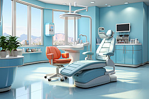 牙科诊所医疗科技摄影图