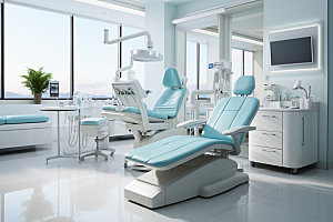 牙科诊所治疗高清摄影图
