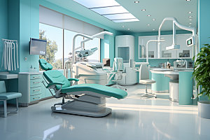 牙科诊所器械科技摄影图
