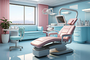 牙科诊所治疗医疗摄影图