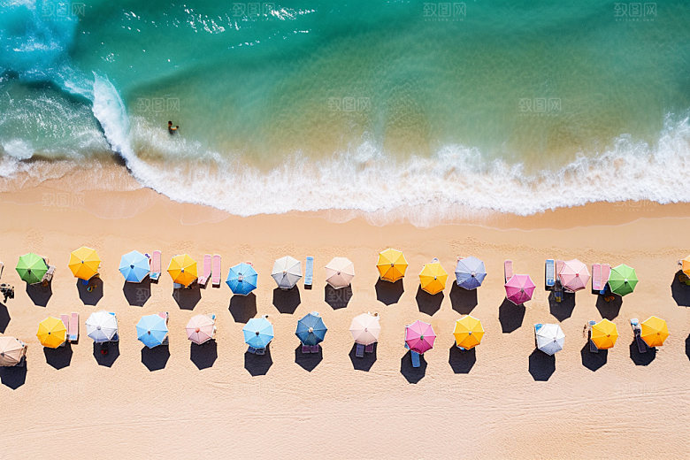 夏季海边高清旅游摄影图