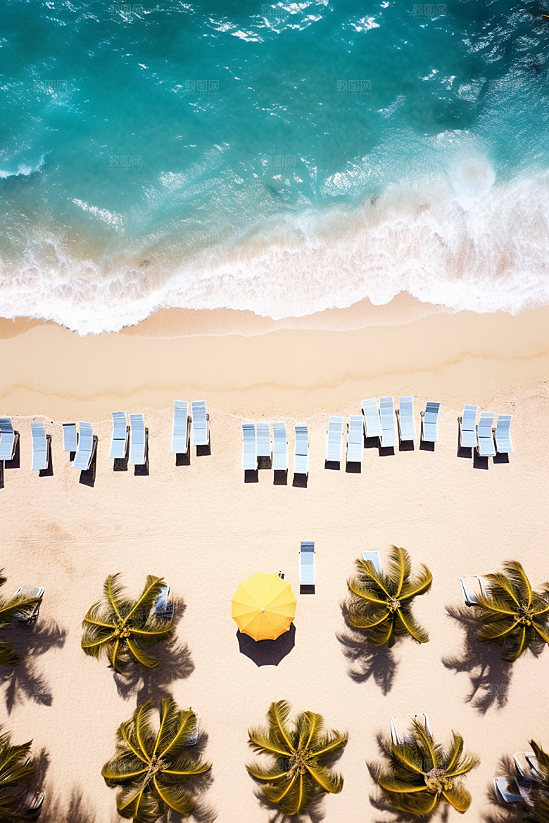 夏季海边高清夏日摄影图