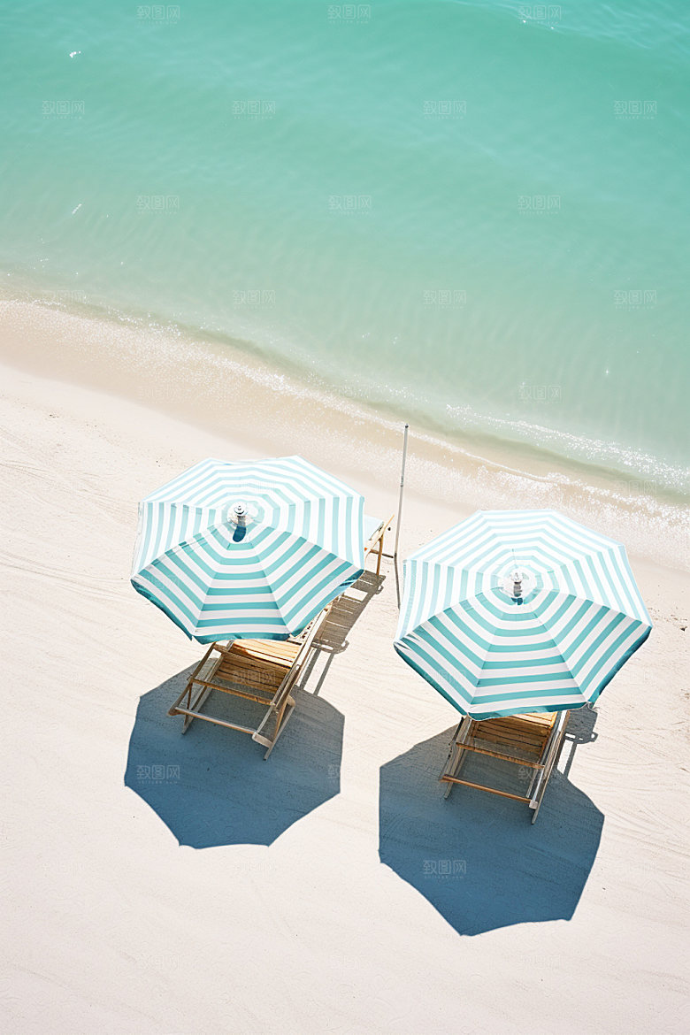 夏季海边夏日大海摄影图