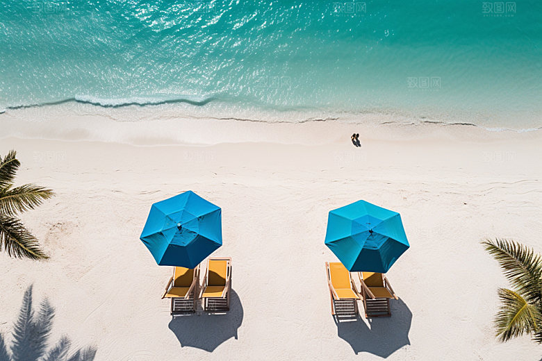 夏季海边夏天旅游摄影图
