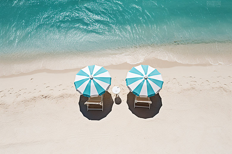 夏季海边夏天高清摄影图