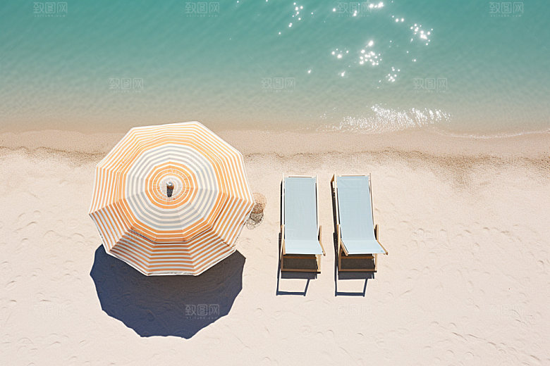 夏季海边大海夏天摄影图