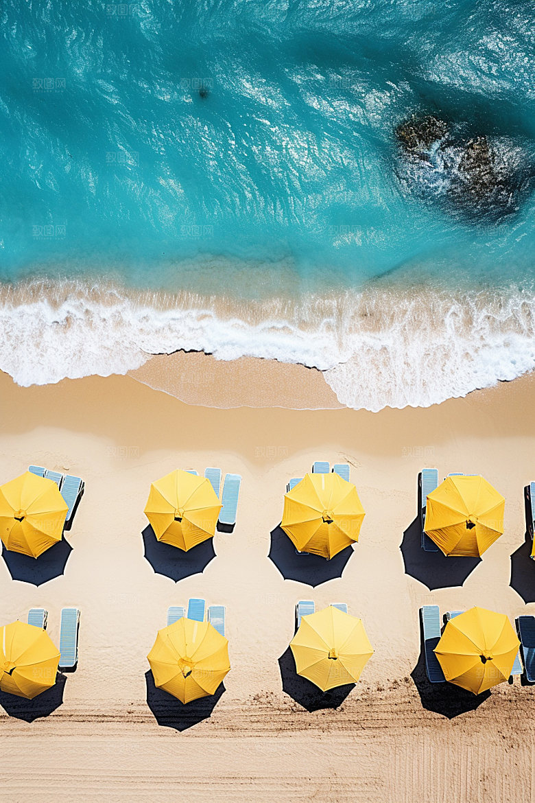 夏季海边夏日旅行摄影图