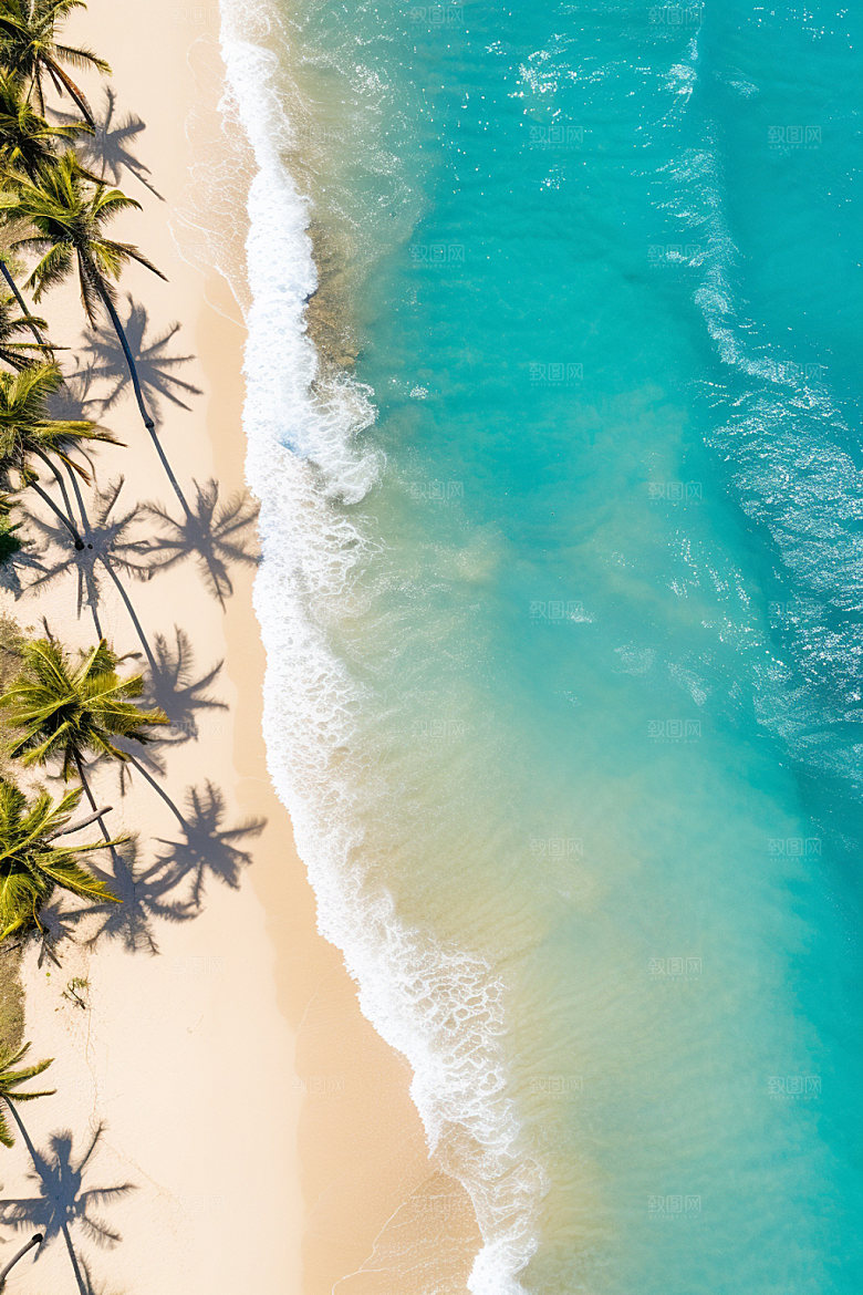 夏季海边度假旅游摄影图