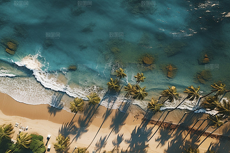 夏季海边夏天夏日摄影图