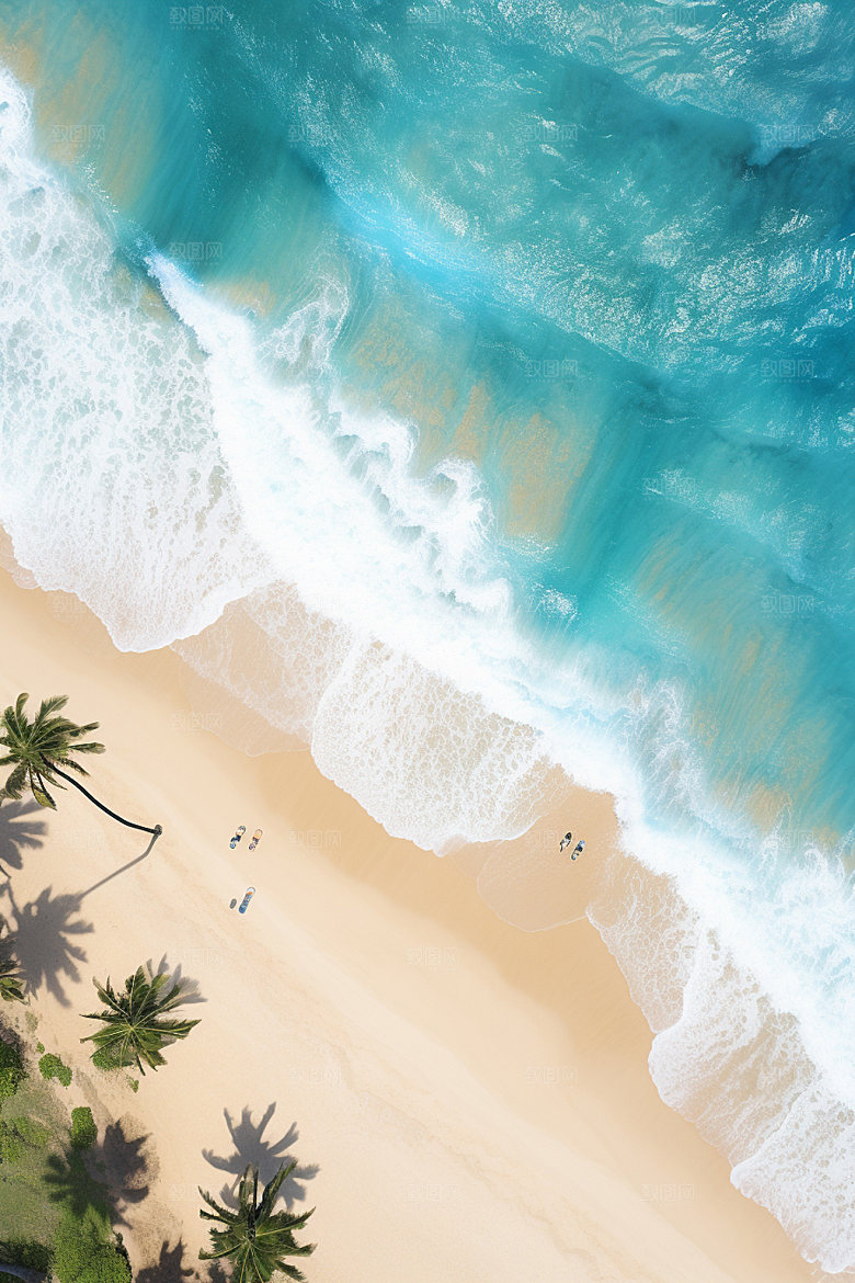 夏季海边旅游旅行摄影图