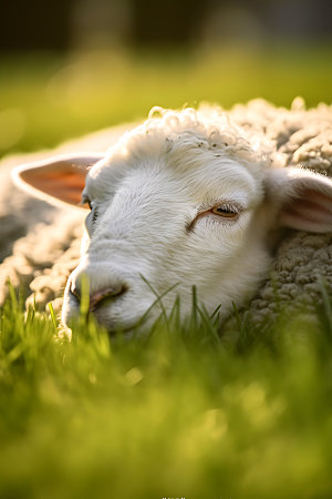 羊养殖哺乳动物摄影图