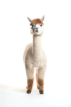 羊驼自然南美动物摄影图