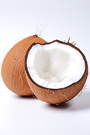 椰子健康食品水果摄影图