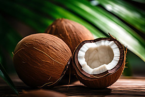 椰子美容养颜高清摄影图