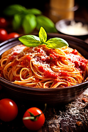 意大利面美味面食摄影图