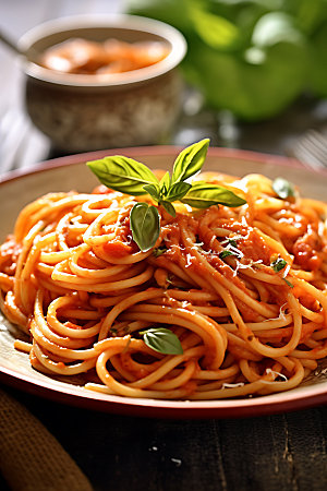 意大利面美食高清摄影图