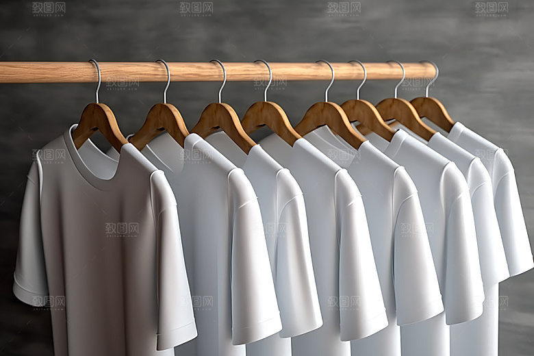 衣架衣物电商配图服装展示摄影图