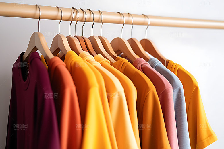 衣架衣物电商配图服装展示摄影图