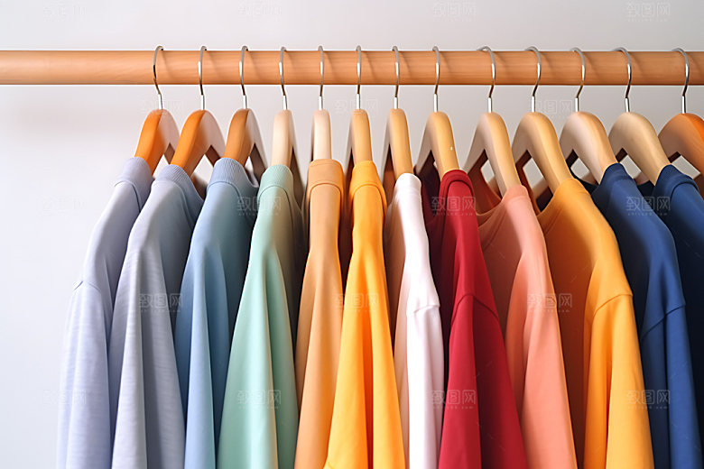 衣架衣物服装展示电商配图摄影图