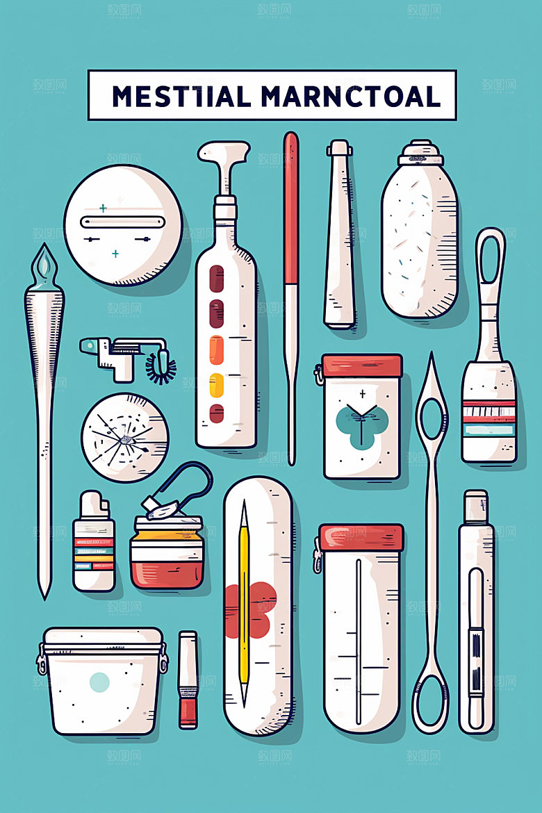 医疗用品清创医护图标