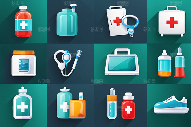 医疗高清用品图标