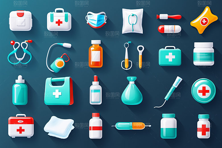 医疗用品健康图标
