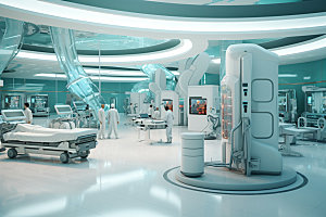 医疗场景医院高清2.5D模型