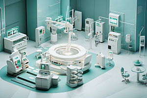 医疗场景科技未来2.5D模型