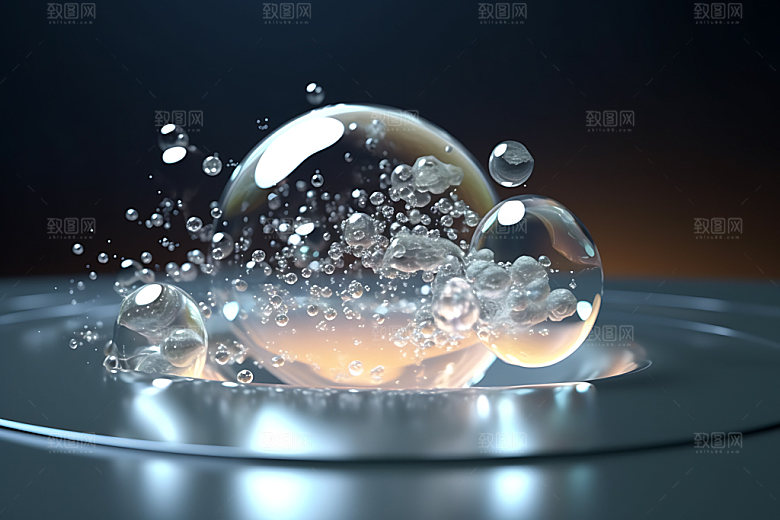 医美气泡水泡水润效果图
