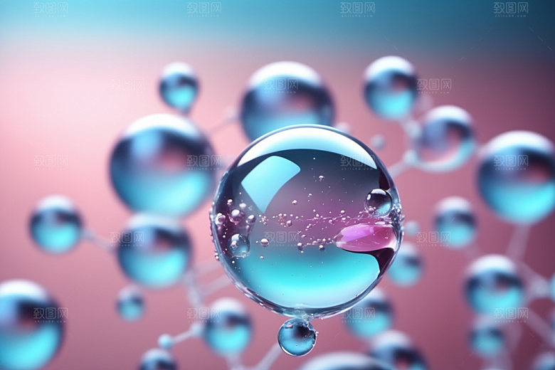 医美细胞泡泡3D模型
