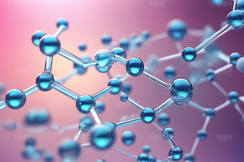 医美细胞抽象透明模型