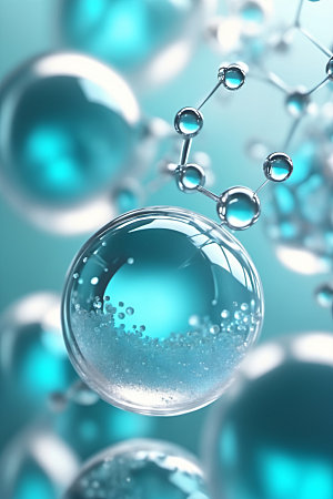 医美细胞美容泡泡模型