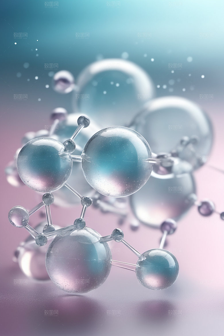 医美细胞透明分子模型