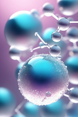 医美细胞泡泡元素模型
