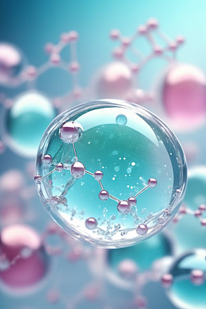 医美细胞分子泡泡模型