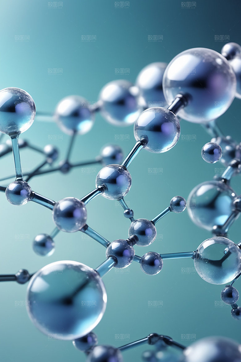 医美细胞抽象分子模型