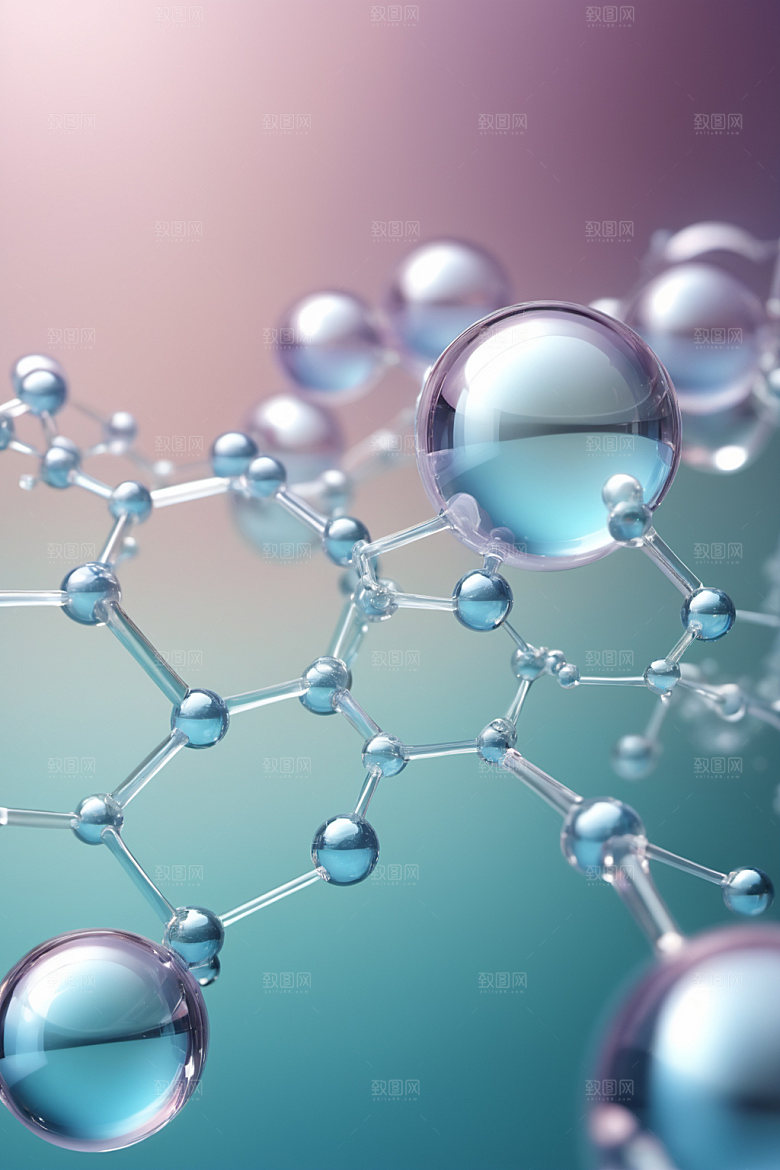 医美细胞泡泡分子模型