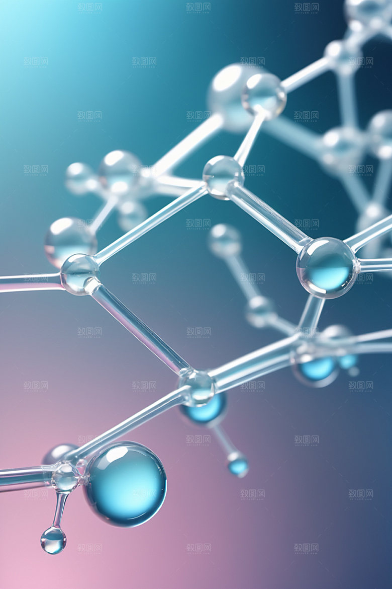 医美细胞护肤分子模型