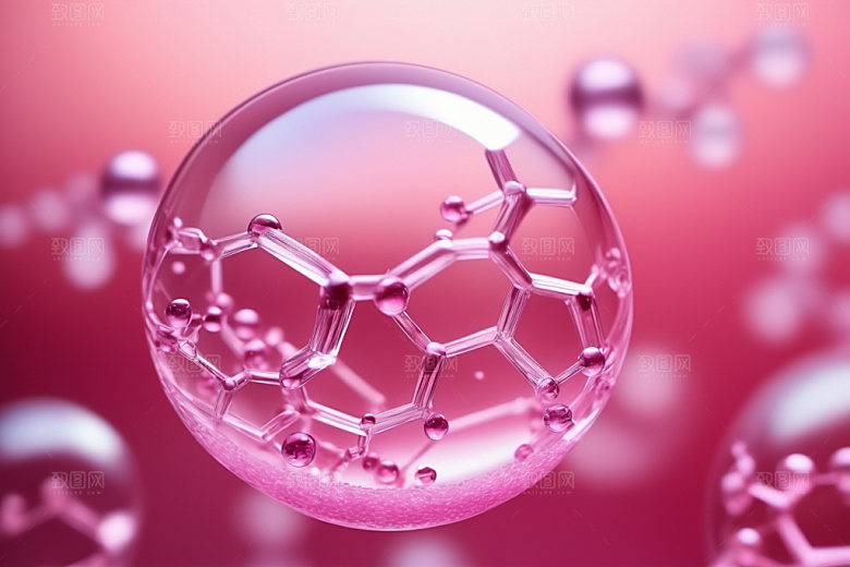 医美细胞抽象分子模型