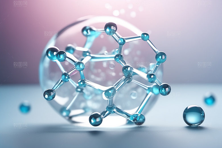 医美细胞3D抽象模型