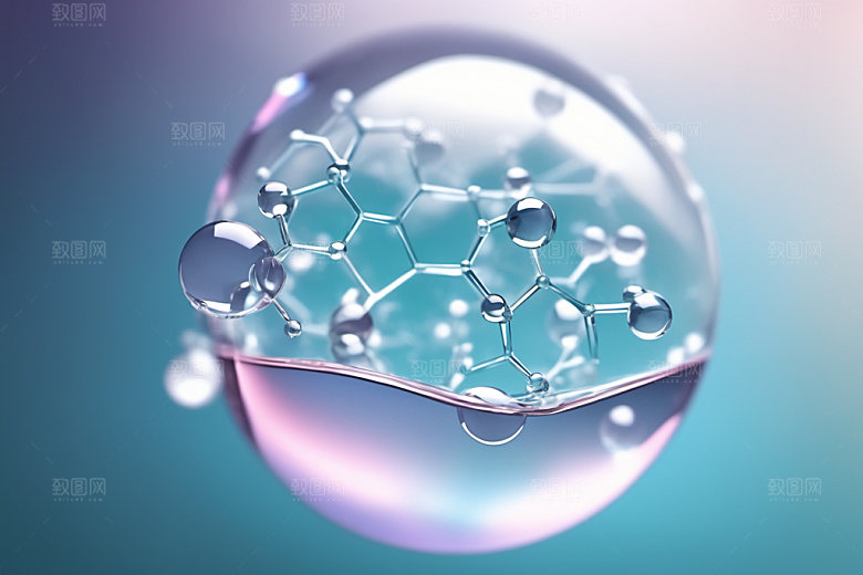 医美细胞透明分子模型