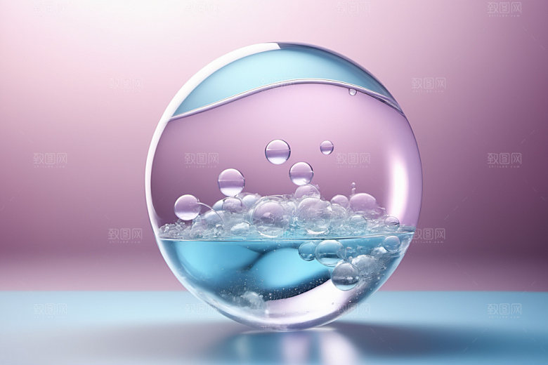 医美细胞抽象立体模型