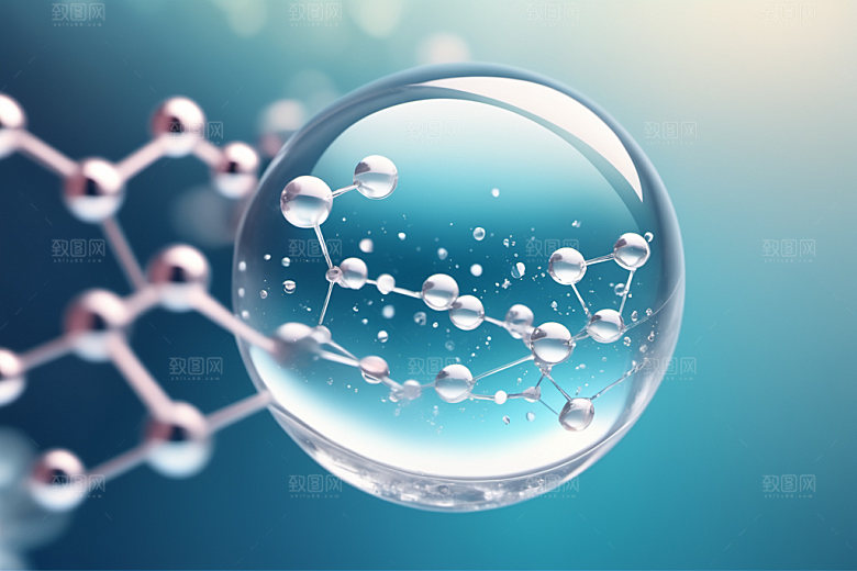 医美细胞抽象分子模型